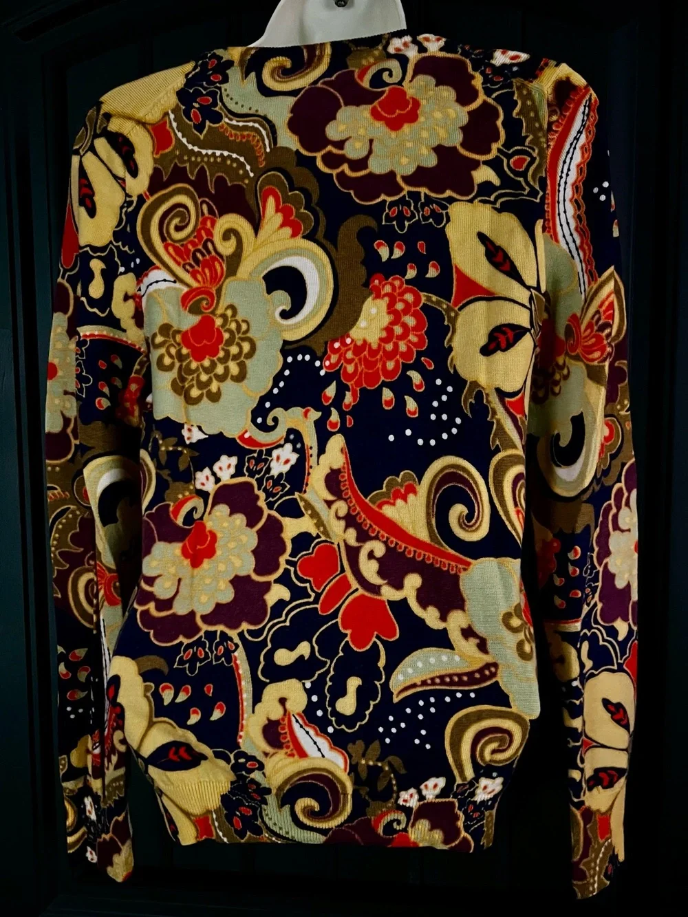 J. Crew women’s size medium Floral Paisley Crewneck Sweater